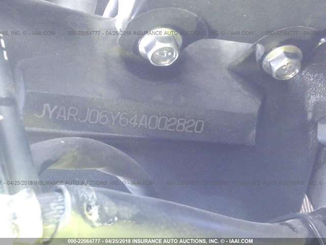 JYARJ06Y64A002820 - 2004 YAMAHA YZFR6 L BLUE photo 10