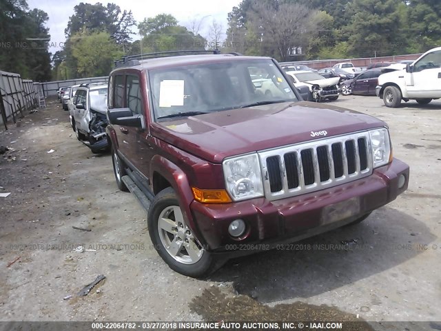 1J8HH48N68C187783 - 2008 JEEP COMMANDER SPORT MAROON photo 1