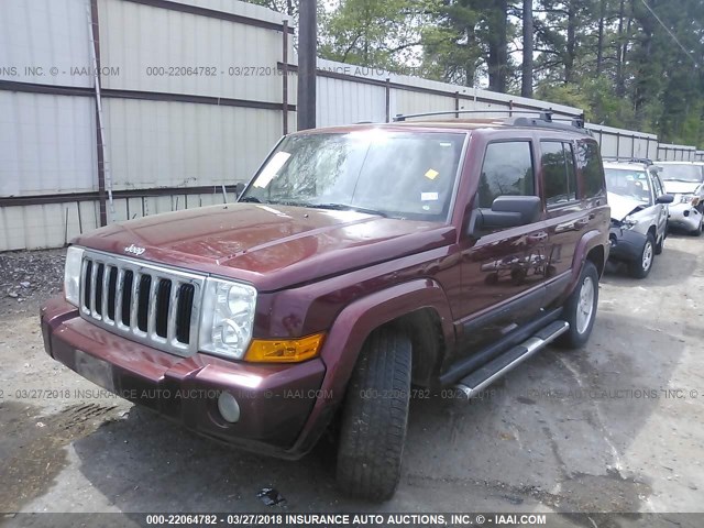 1J8HH48N68C187783 - 2008 JEEP COMMANDER SPORT მუქწითელი ფოტო 2