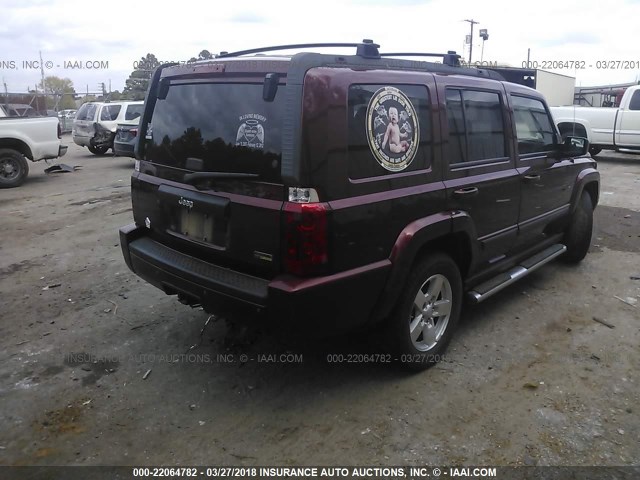 1J8HH48N68C187783 - 2008 JEEP COMMANDER SPORT მუქწითელი ფოტო 4