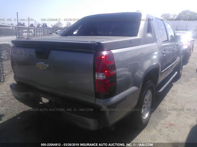 3GNEC12J57G236035 - 2007 CHEVROLET AVALANCHE C1500 GRAY photo 4