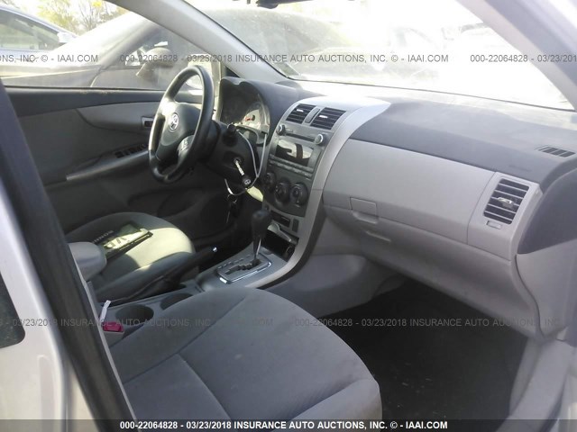 JTDBU4EE4B9126823 - 2011 TOYOTA COROLLA S/LE SILVER photo 5