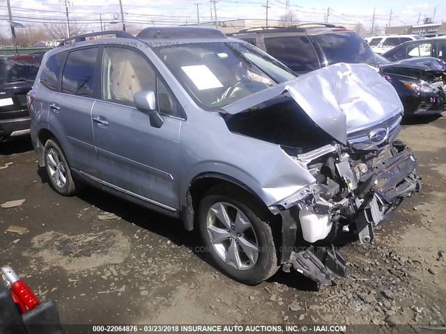 JF2SJAJC2EH438226 - 2014 SUBARU FORESTER 2.5I LIMITED SILVER photo 1