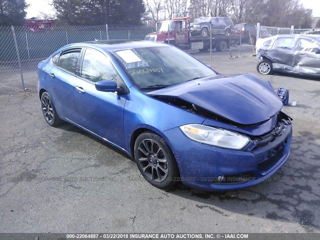 1C3CDFCH1DD151132 - 2013 DODGE DART LIMITED/R/T BLUE photo 1