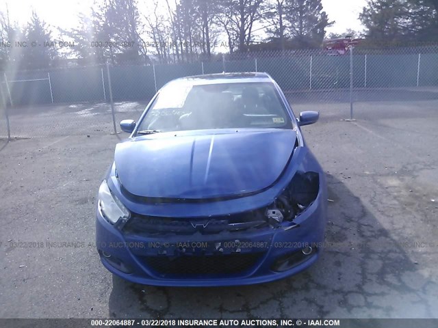 1C3CDFCH1DD151132 - 2013 DODGE DART LIMITED/R/T BLUE photo 6