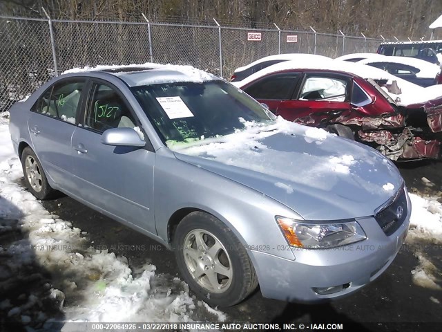 5NPEU46F77H167532 - 2007 HYUNDAI SONATA SE/LIMITED Light Blue photo 1