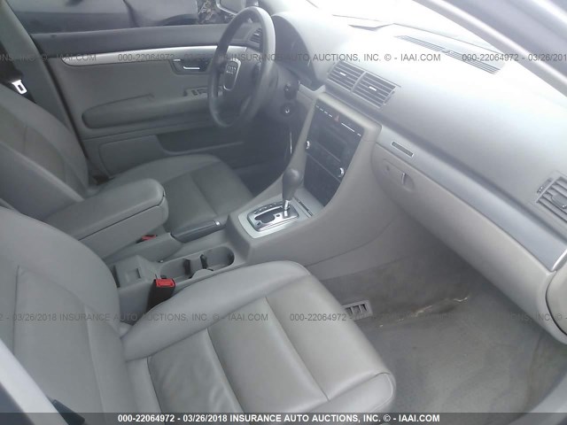 WAUDF78E47A051172 - 2007 AUDI A4 2.0T QUATTRO SILVER photo 5