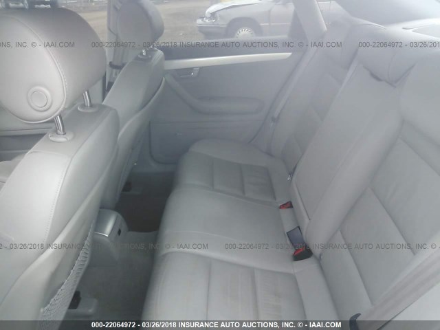 WAUDF78E47A051172 - 2007 AUDI A4 2.0T QUATTRO SILVER photo 8