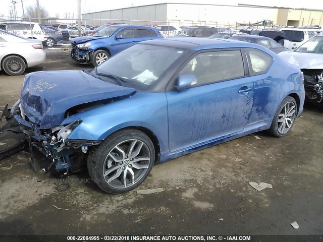JTKJF5C75GJ015308 - 2016 TOYOTA SCION TC 蓝色 照片 2
