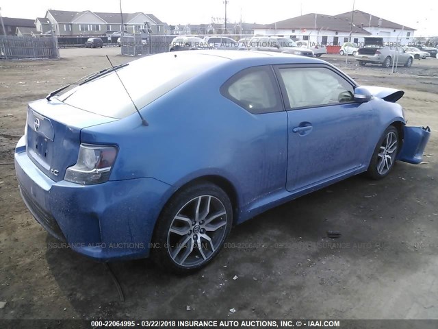 JTKJF5C75GJ015308 - 2016 TOYOTA SCION TC 蓝色 照片 4