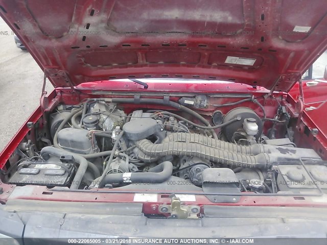 1FTHF25H9SLB63775 - 1995 FORD F250 RED photo 10