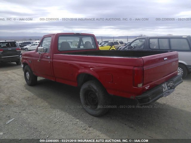 1FTHF25H9SLB63775 - 1995 FORD F250 RED photo 3