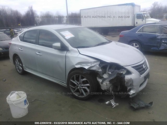 3N1AB7AP4EY258797 - 2014 NISSAN SENTRA S/SV/SR/SL SILVER photo 1