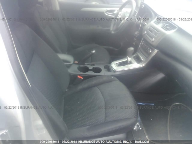 3N1AB7AP4EY258797 - 2014 NISSAN SENTRA S/SV/SR/SL SILVER photo 5