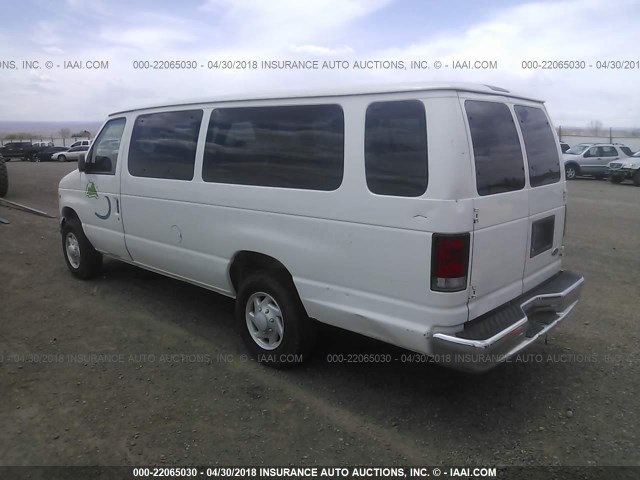 1FBSS31S8YHA15190 - 2000 FORD ECONOLINE E350 SUPER DUTY WAGON WHITE photo 3