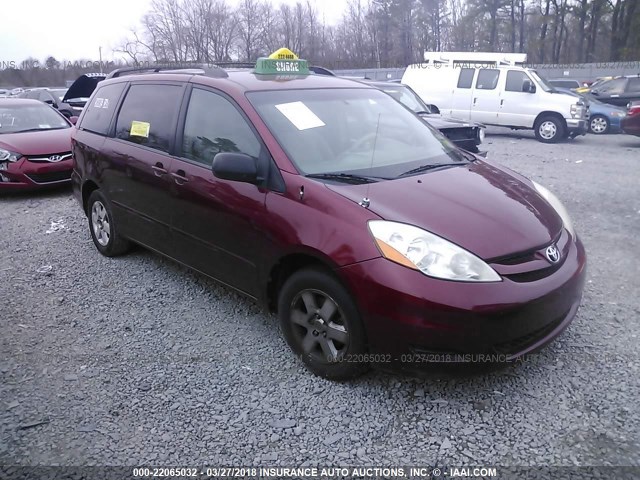 5TDKK4CC9AS310680 - 2010 TOYOTA SIENNA CE/LE BURGUNDY photo 1