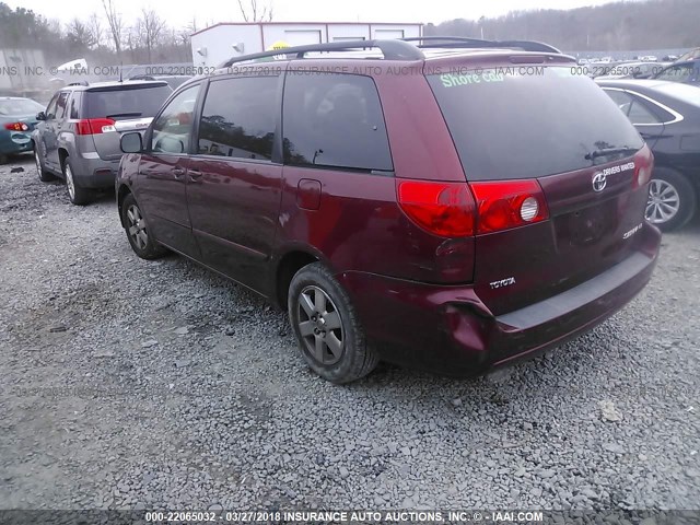 5TDKK4CC9AS310680 - 2010 TOYOTA SIENNA CE/LE BURGUNDY photo 3