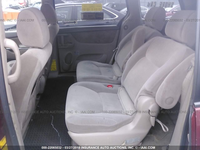 5TDKK4CC9AS310680 - 2010 TOYOTA SIENNA CE/LE BURGUNDY photo 8