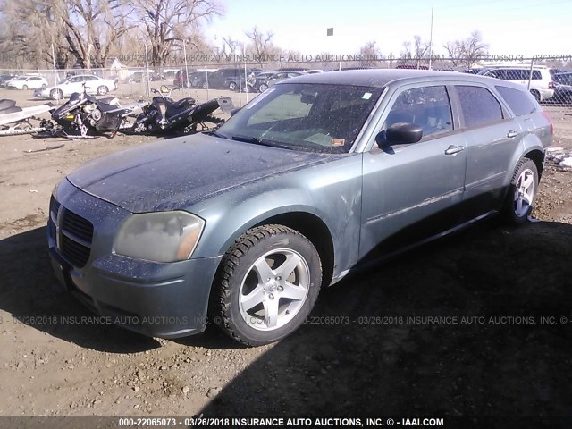 2D4FV47T66H131069 - 2006 DODGE MAGNUM SE BLUE photo 2