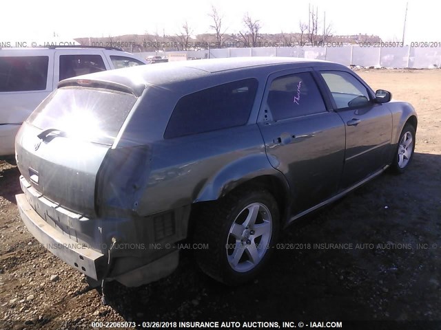 2D4FV47T66H131069 - 2006 DODGE MAGNUM SE BLUE photo 4