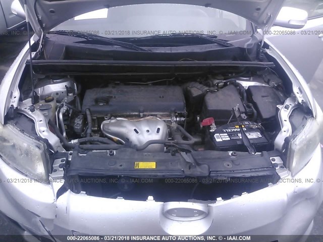 JTLZE4FE8CJ011530 - 2012 TOYOTA SCION XB SILVER photo 10