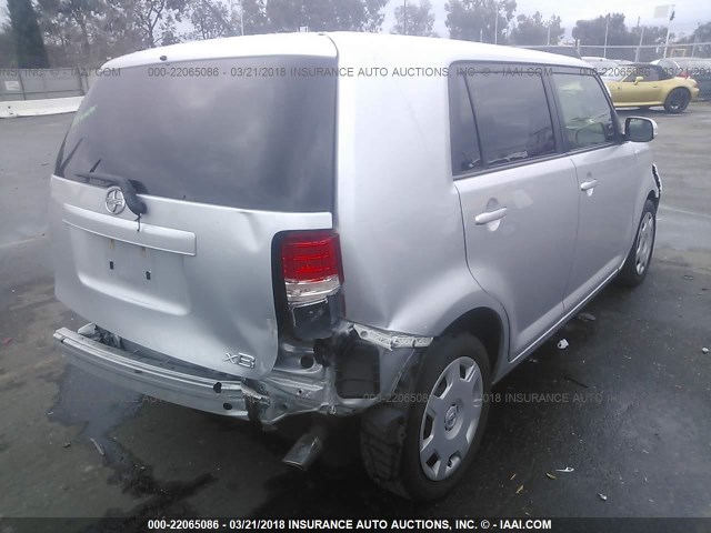 JTLZE4FE8CJ011530 - 2012 TOYOTA SCION XB SILVER photo 4