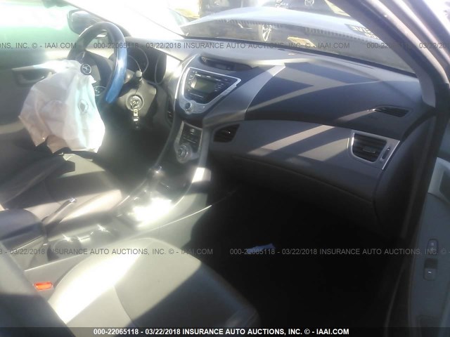 KMHDH4AE5BU132951 - 2011 HYUNDAI ELANTRA GLS/LIMITED SILVER photo 5