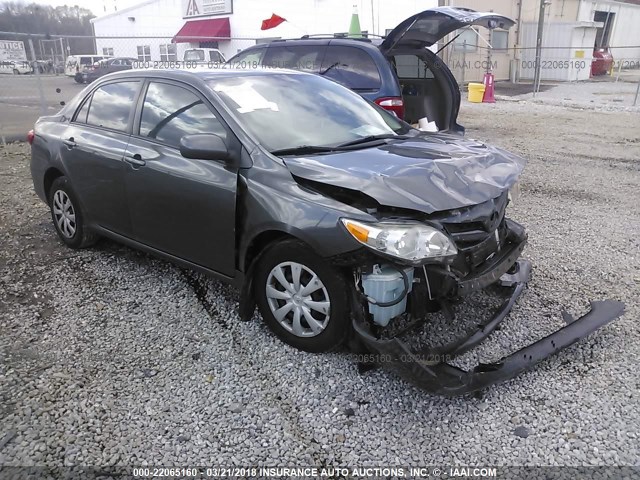 2T1BU4EE3CC850451 - 2012 TOYOTA COROLLA S/LE GRAY photo 1