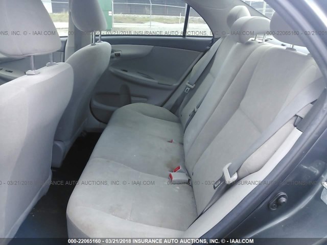 2T1BU4EE3CC850451 - 2012 TOYOTA COROLLA S/LE GRAY photo 8