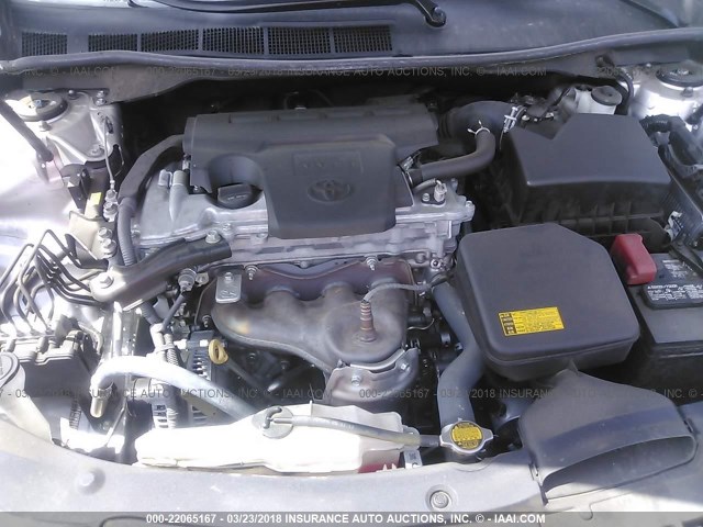 4T1BF1FK7EU408626 - 2014 TOYOTA CAMRY L/SE/LE/XLE 银色 照片 10