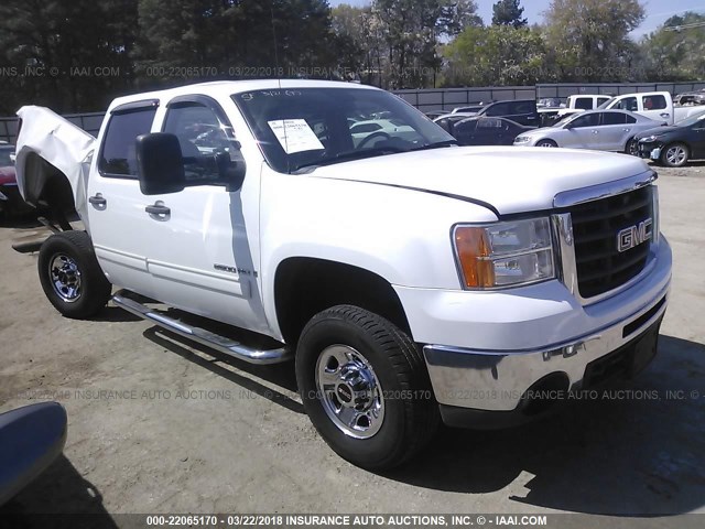 1GTHC53K59F168778 - 2009 GMC SIERRA C2500 SLE WHITE photo 1