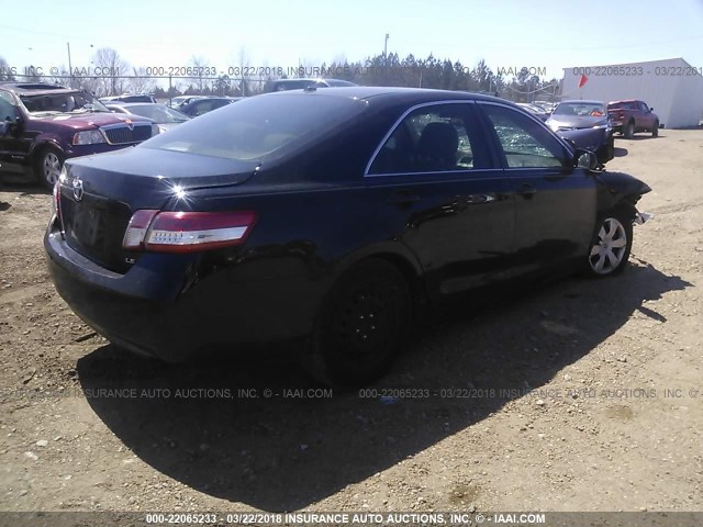 4T4BF3EK7BR203385 - 2011 TOYOTA CAMRY SE/LE/XLE Черный фото 4