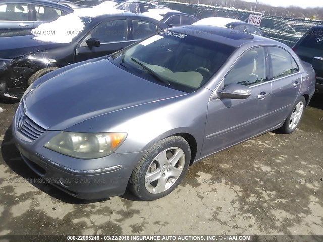 JH4KB16565C009236 - 2005 ACURA RL Boz foto 2