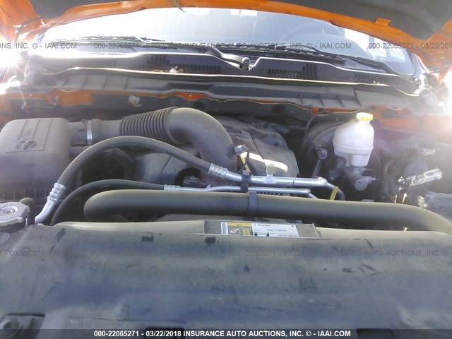 1C6RR6MT8FS677158 - 2015 RAM 1500 SPORT ORANGE photo 10