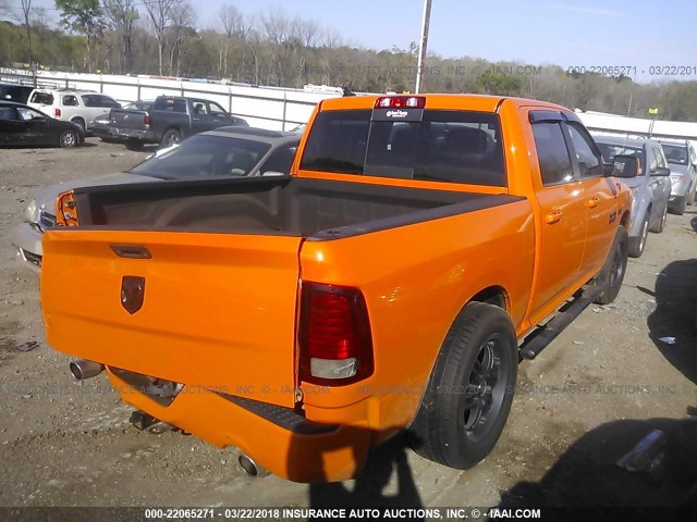 1C6RR6MT8FS677158 - 2015 RAM 1500 SPORT ORANGE photo 4