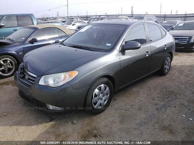 KMHDU46D29U603105 - 2009 HYUNDAI ELANTRA GLS/SE GRAY photo 2