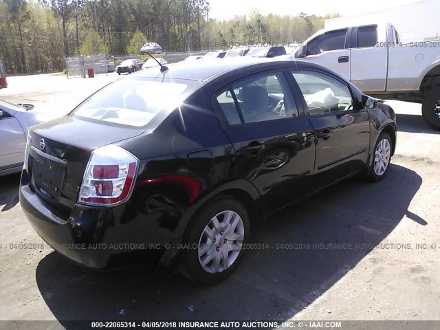 3N1AB61E49L606934 - 2009 NISSAN SENTRA 2.0/2.0S/2.0SL BLACK photo 4