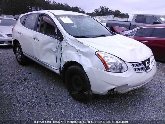 JN8AS5MT4DW511184 - 2013 NISSAN ROGUE S/SV WHITE photo 1