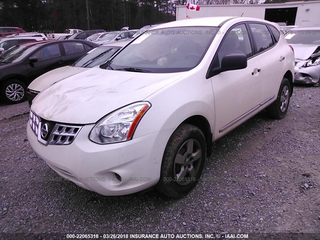 JN8AS5MT4DW511184 - 2013 NISSAN ROGUE S/SV WHITE photo 2