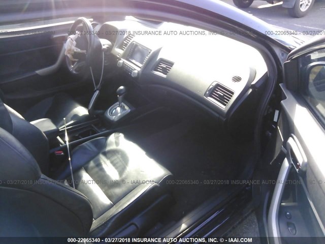 2HGFG12939H535387 - 2009 HONDA CIVIC EXL BLACK photo 5
