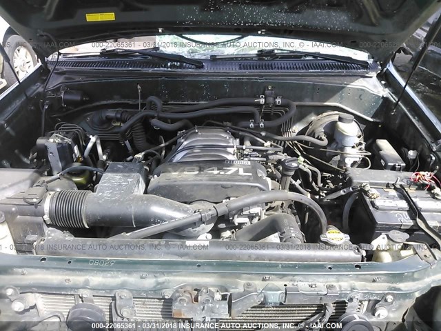 5TDZT38A92S068195 - 2002 TOYOTA SEQUOIA LIMITED GREEN photo 10