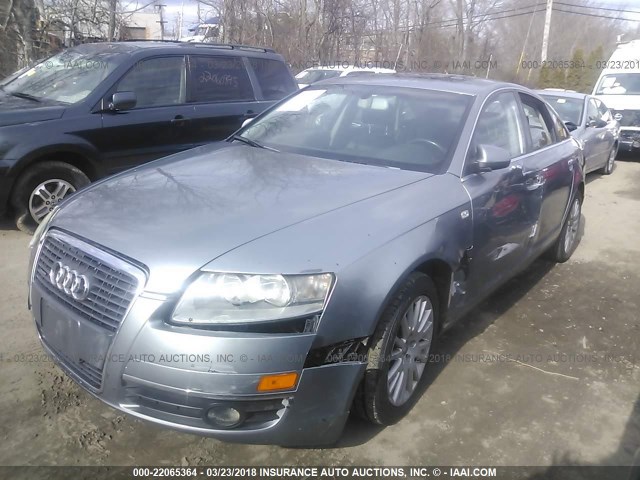 WAUDH74F77N147248 - 2007 AUDI A6 3.2 QUATTRO SILVER photo 2