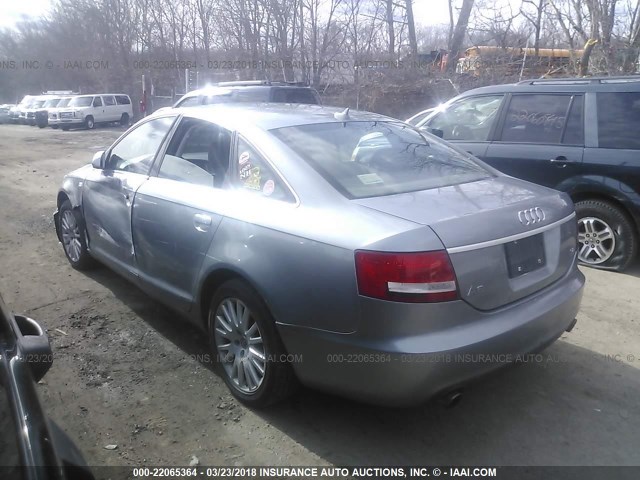 WAUDH74F77N147248 - 2007 AUDI A6 3.2 QUATTRO SILVER photo 3