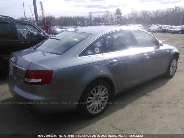 WAUDH74F77N147248 - 2007 AUDI A6 3.2 QUATTRO SILVER photo 4