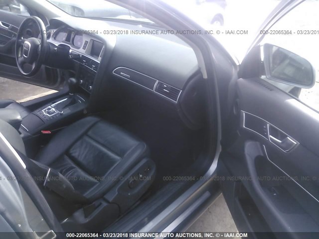 WAUDH74F77N147248 - 2007 AUDI A6 3.2 QUATTRO SILVER photo 5