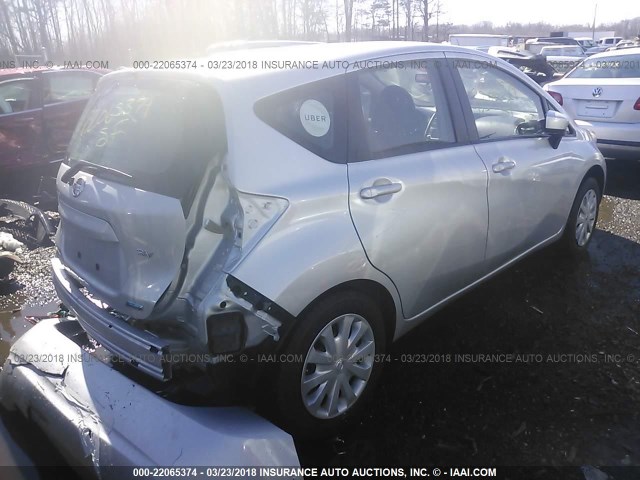 3N1CE2CP0GL358203 - 2016 NISSAN VERSA NOTE S/S PLUS/SV/SL/SR GRAY photo 4
