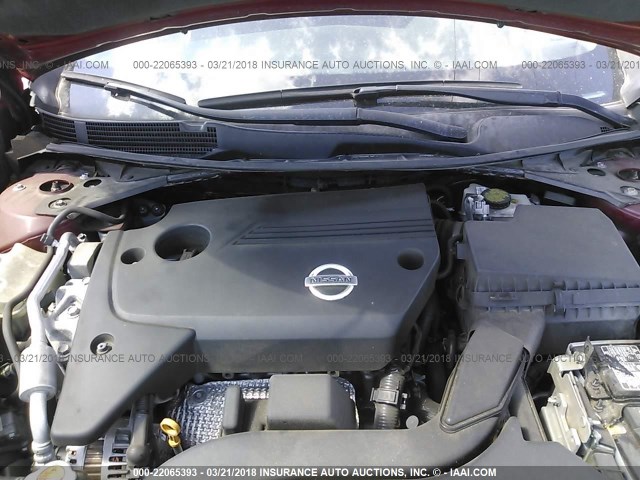 1N4AL3AP9DN475119 - 2013 NISSAN ALTIMA 2.5/S/SV/SL RED photo 10