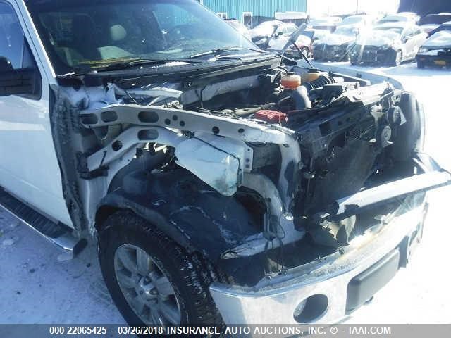 1FTFX1EF6BFA50619 - 2011 FORD F150 SUPER CAB WHITE photo 6