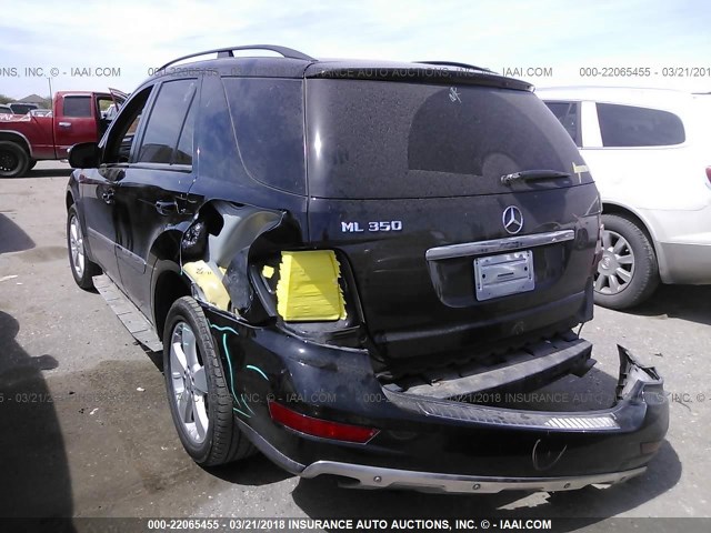 4JGBB56E29A527236 - 2009 MERCEDES-BENZ ML 350 BLACK photo 3