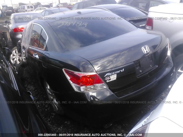 1HGCP3F85AA004579 - 2010 HONDA ACCORD EXL BLACK photo 3